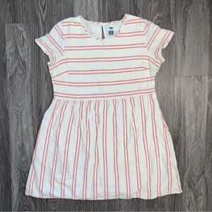 cream white orange old navy sun dress (large)